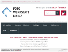 Tablet Screenshot of foto-werkstatt-mainz.de